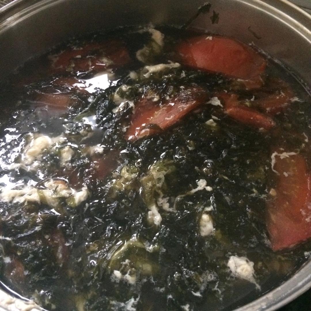 紫菜番茄蛋花汤