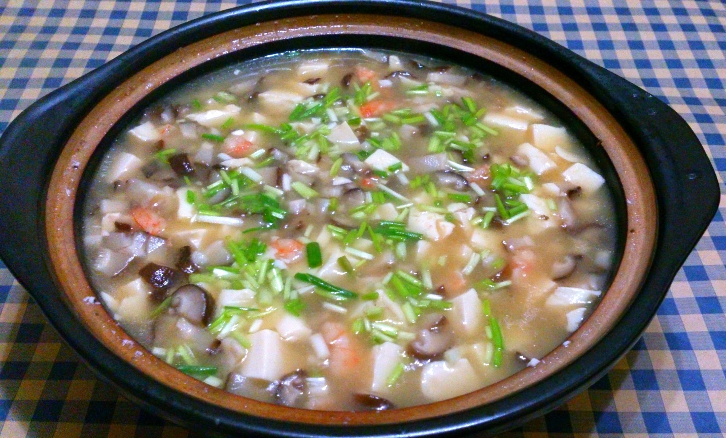 香菇虾仁豆腐羹