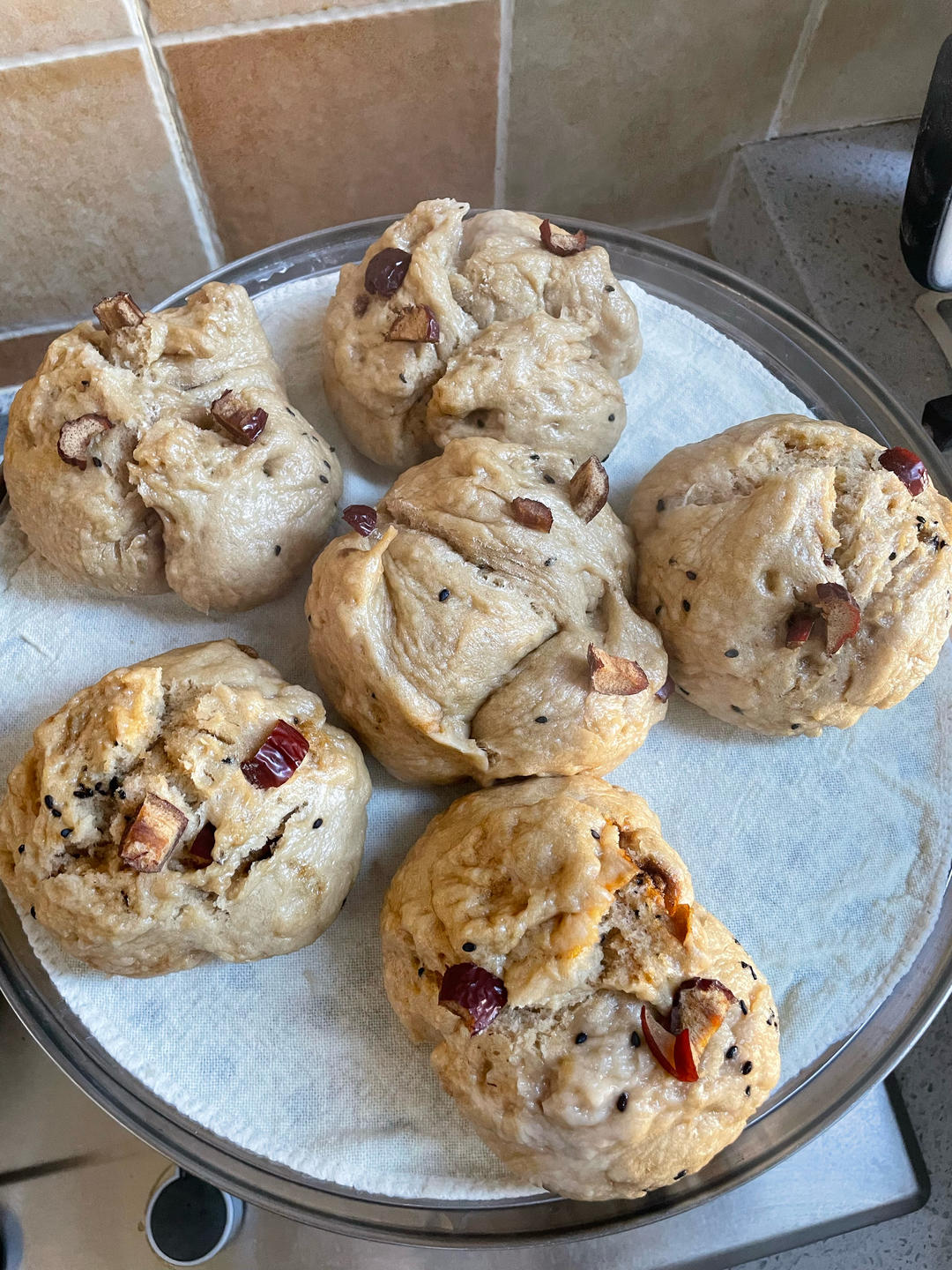 妥妥的红糖开花馒头