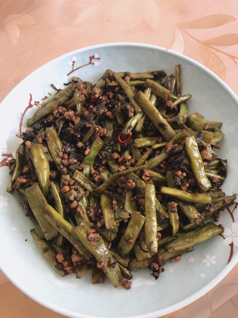 肉沫干煸四季豆