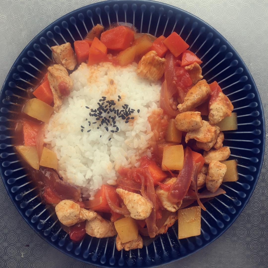 番茄鸡肉浓情焗饭【两人份】