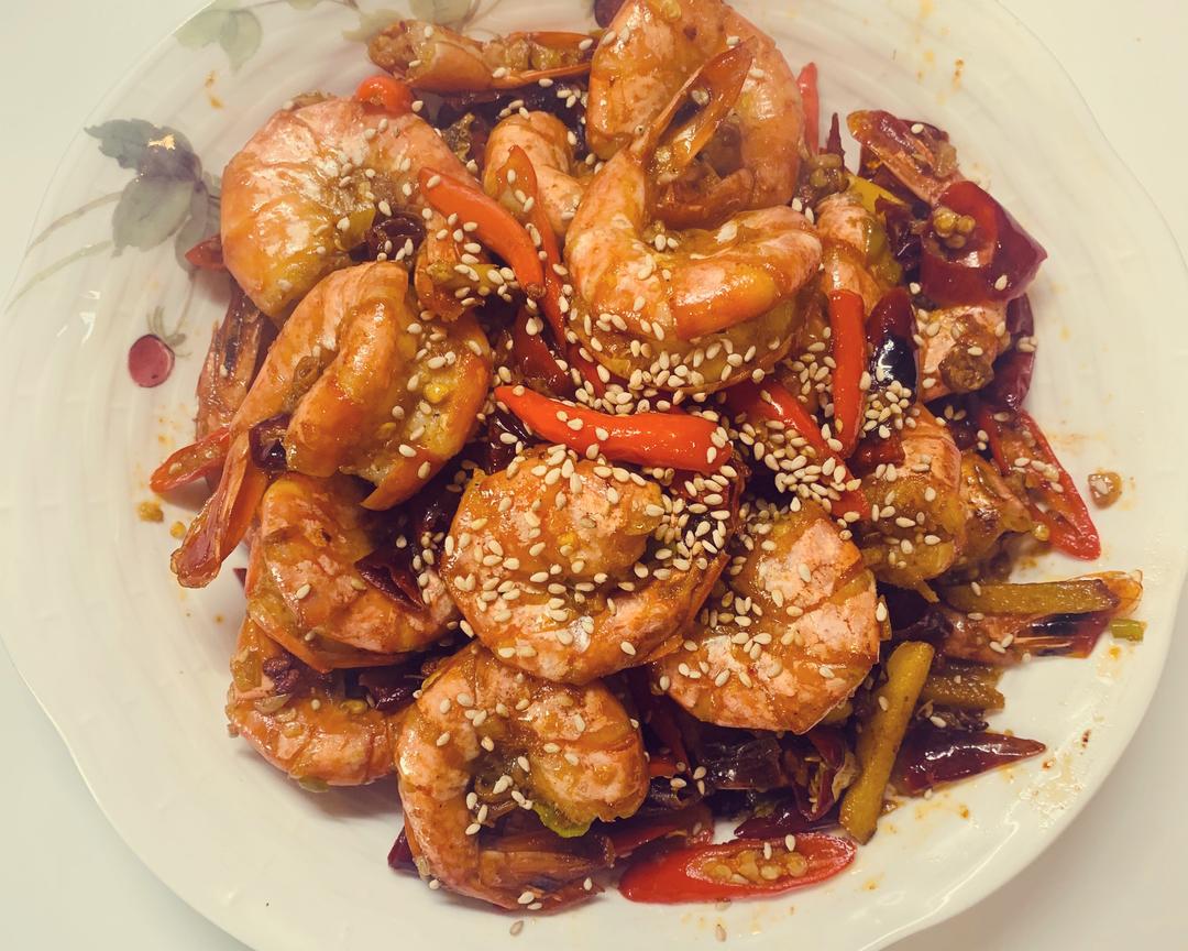 香辣口水虾的做法