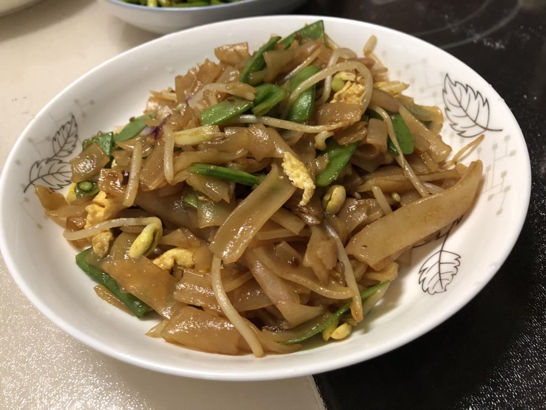 一次就成功的鸡蛋炒河粉