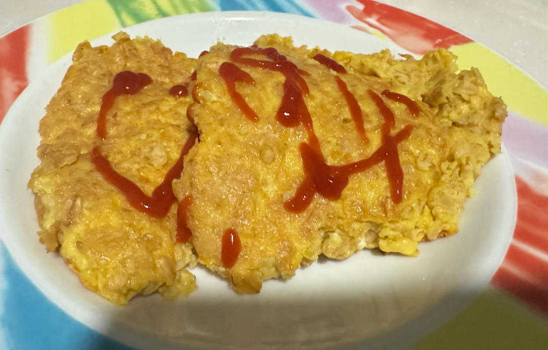 燕麦鸡蛋饼（低卡无油）