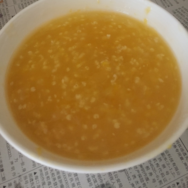 南瓜小米粥