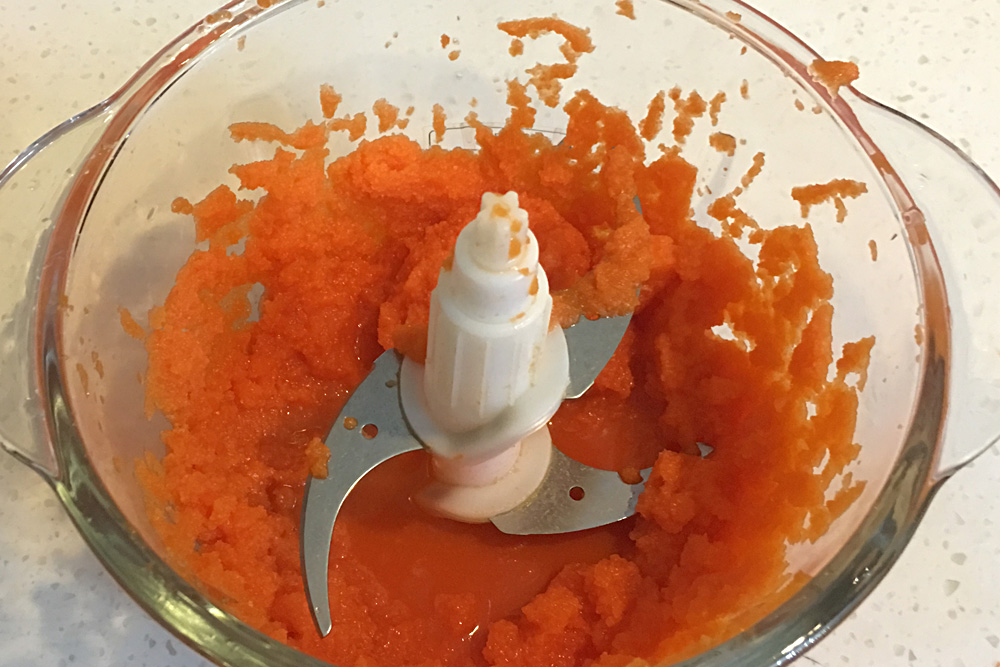 仿真桔子胡萝卜馒头的做法 步骤1