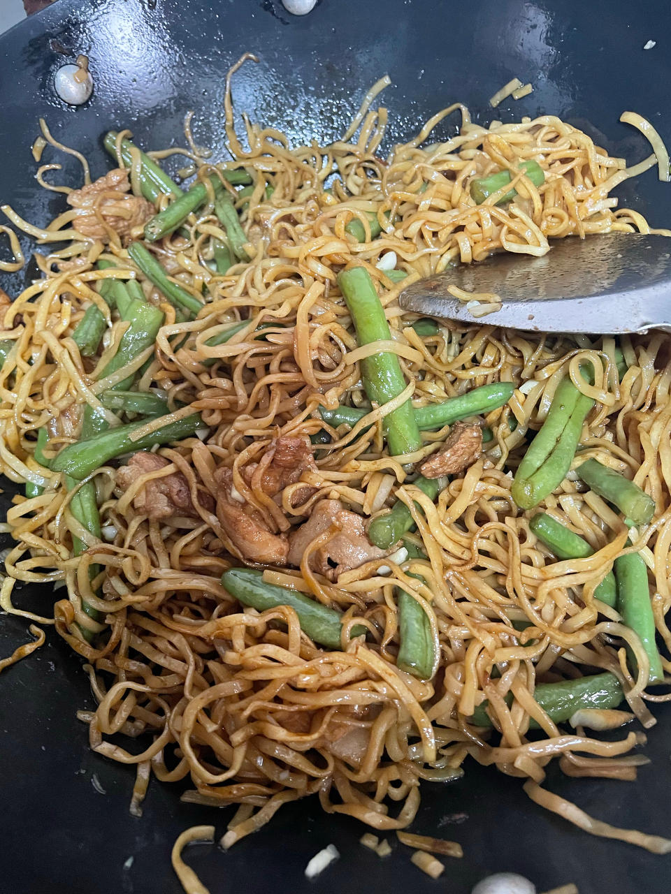 地道老北京扁豆焖面 豆角焖面 太好吃小心吃撑哦