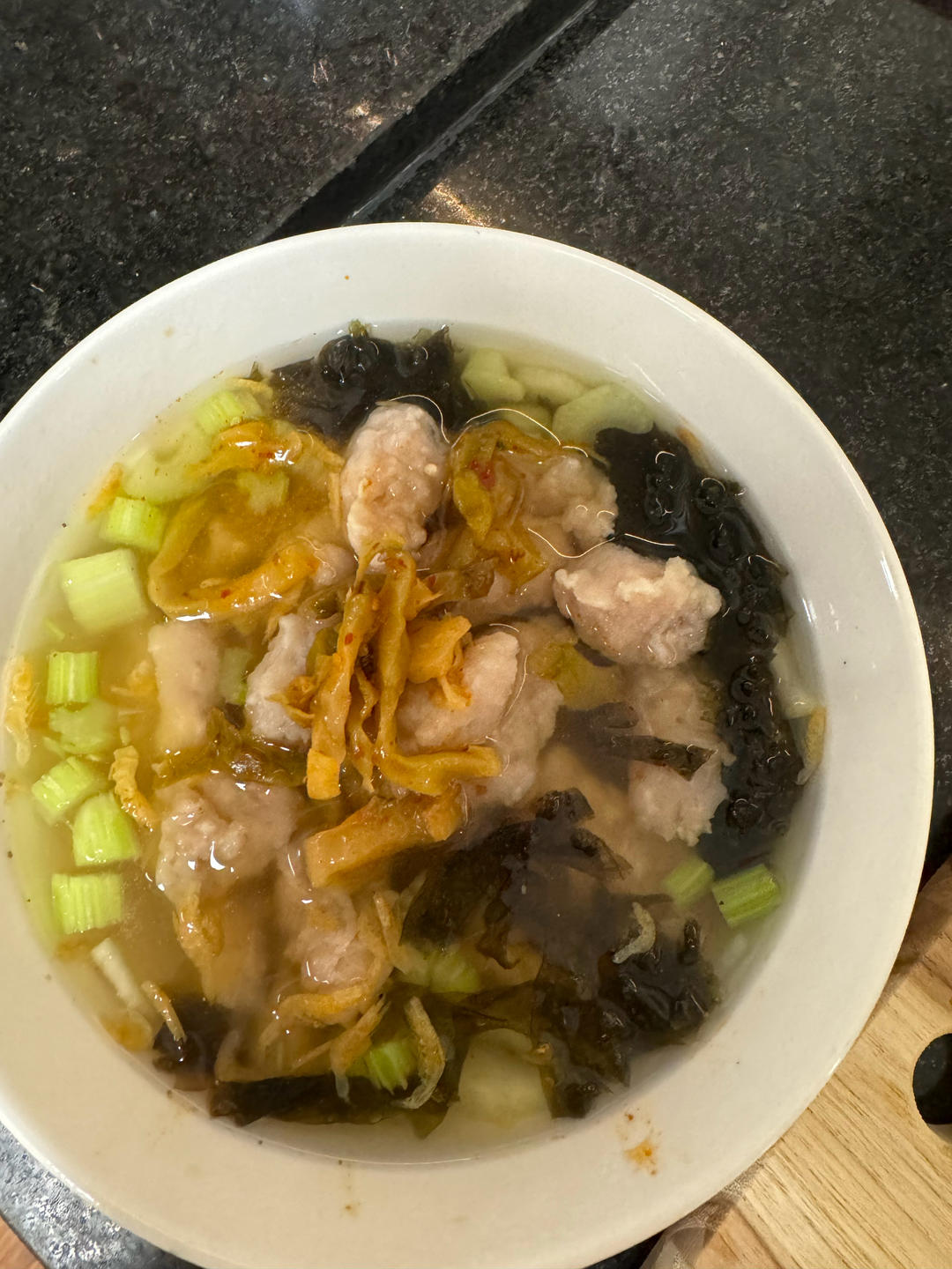 温州瘦肉丸，自制无添加剂快手做的猪肉羹