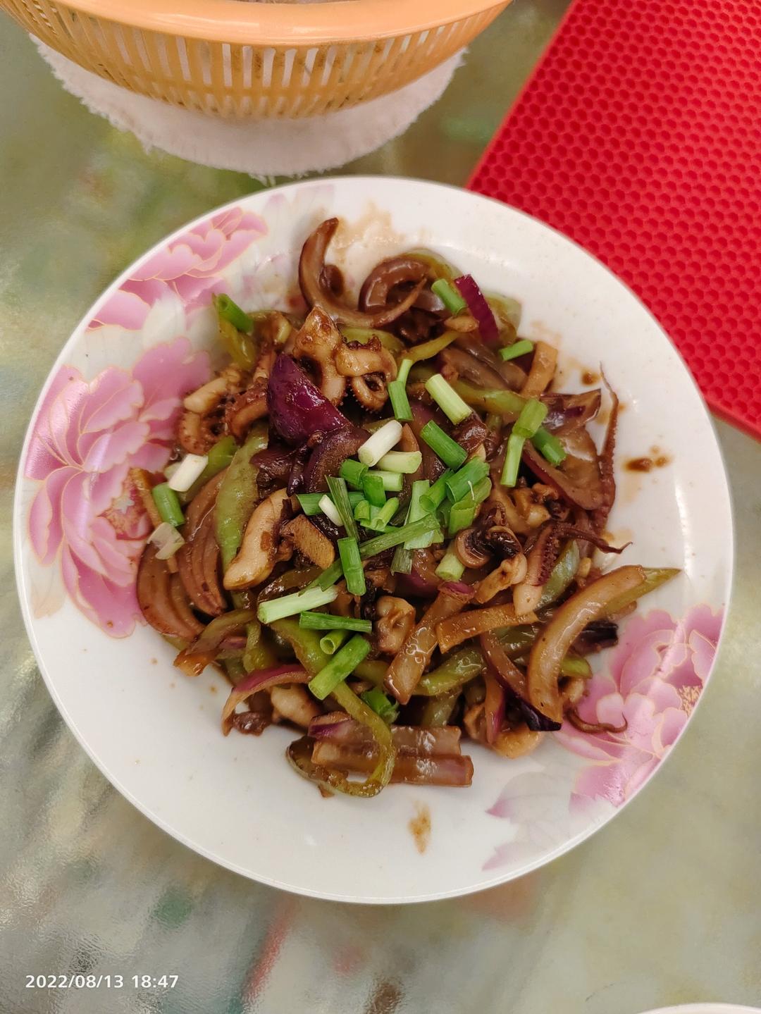 米饭杀手💥孜然酱爆鱿鱼须🦑超级简单快手