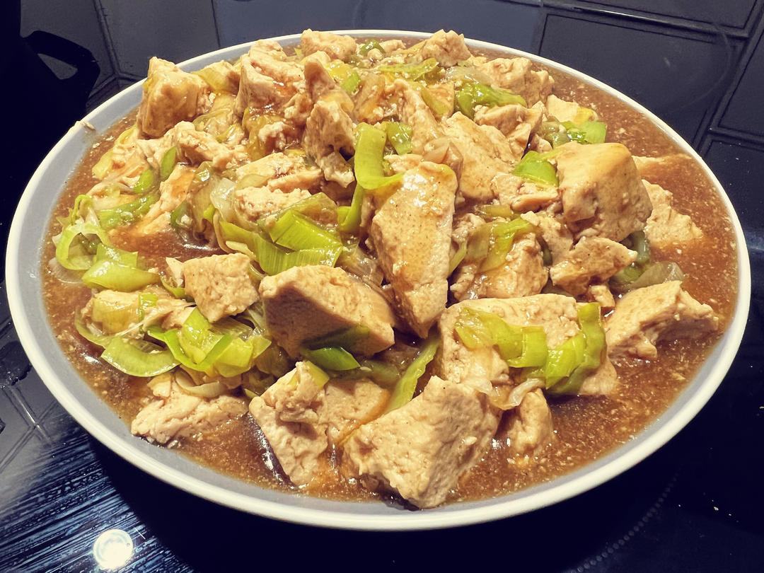 香气好似葱烧海参的葱烧豆腐