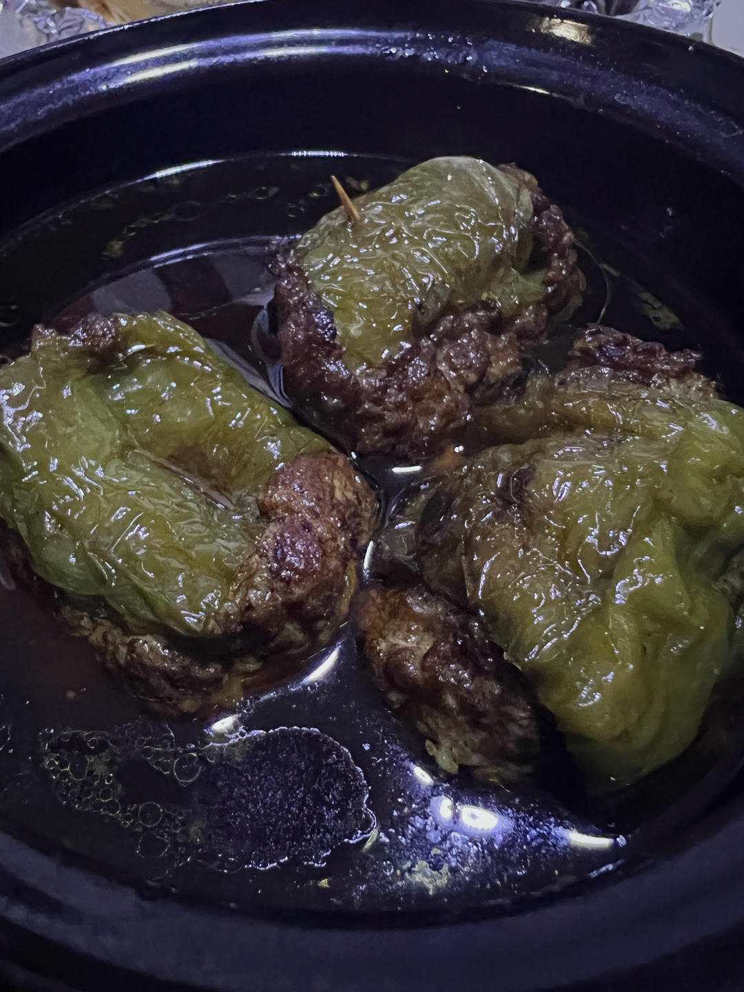 米饭杀手‼️虎皮青椒酿肉