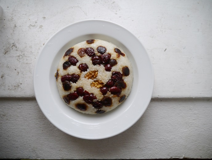 【猪油夹沙八宝饭】古法蒸糯米