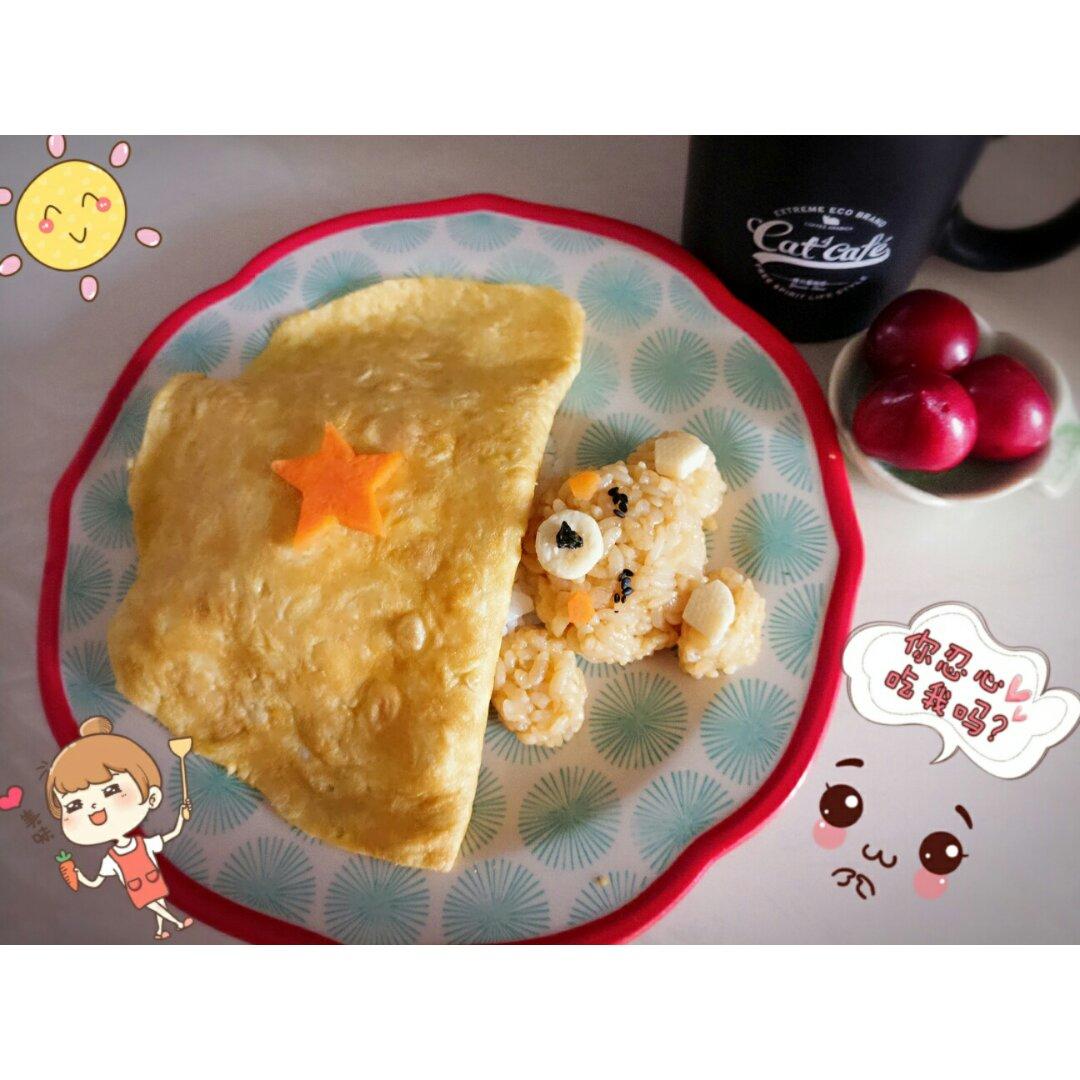 午睡的轻松熊蛋包饭