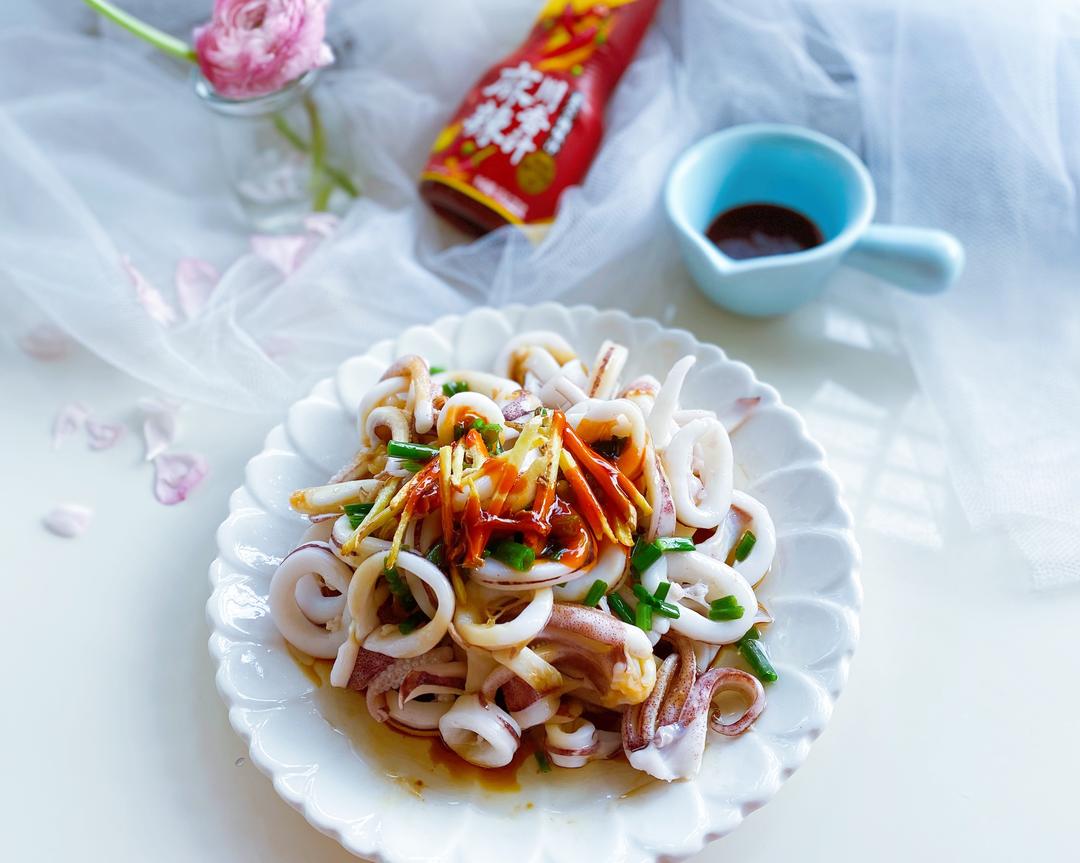 泼油麻辣鱿鱼圈❗️一口就爱上的做法