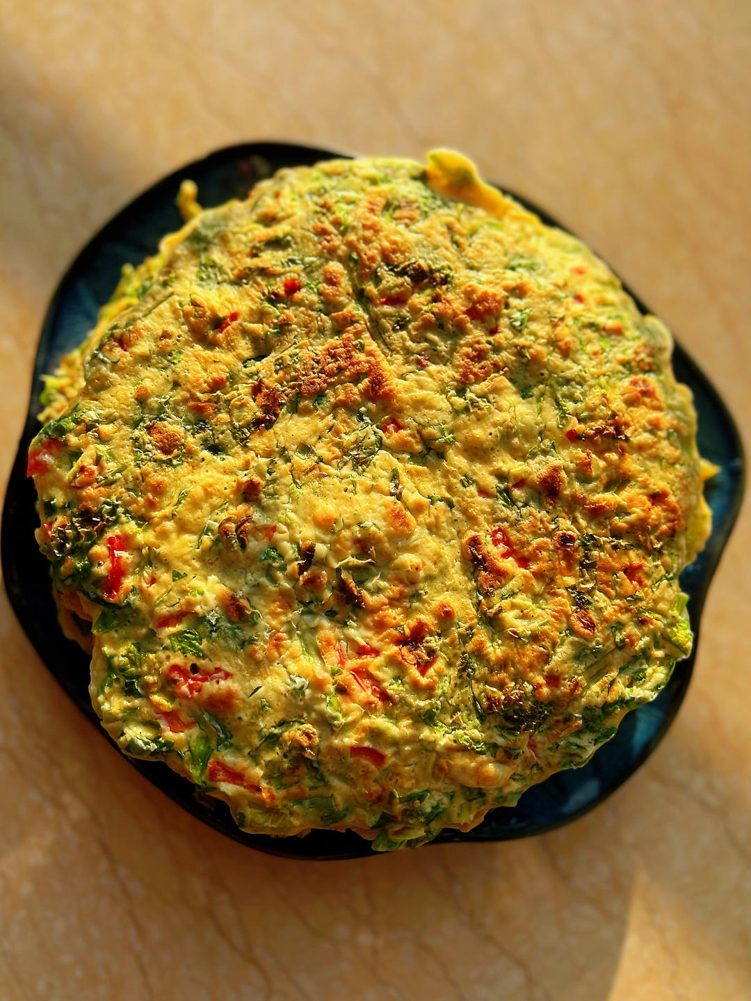 老年菜谱～摊韭菜饼