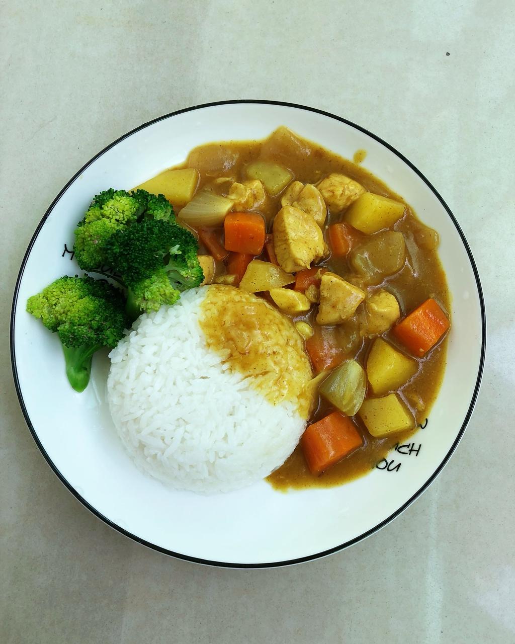 邓邓呀a做的咖喱鸡肉饭