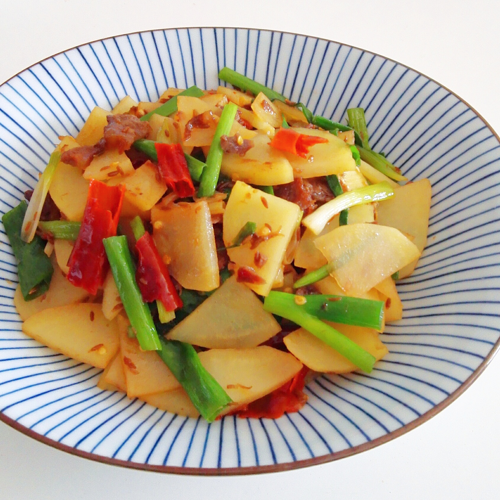 孜然肉末土豆