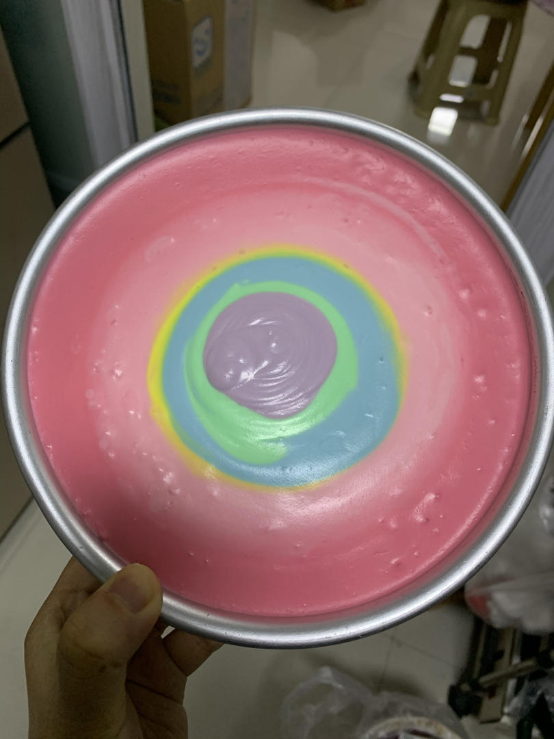 彩虹慕斯蛋糕