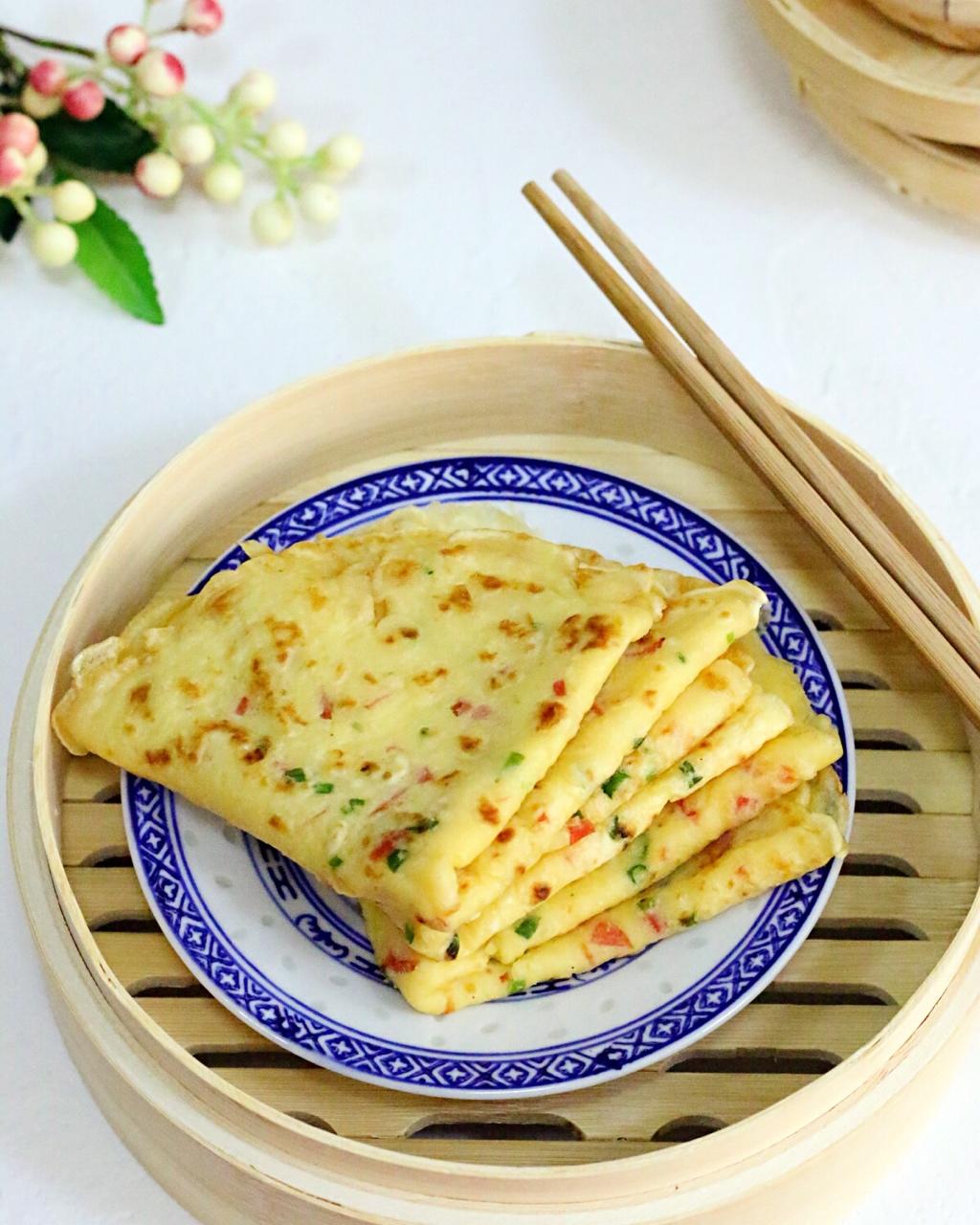 我的轻奢煮艺—胡萝卜鸡蛋煎饼