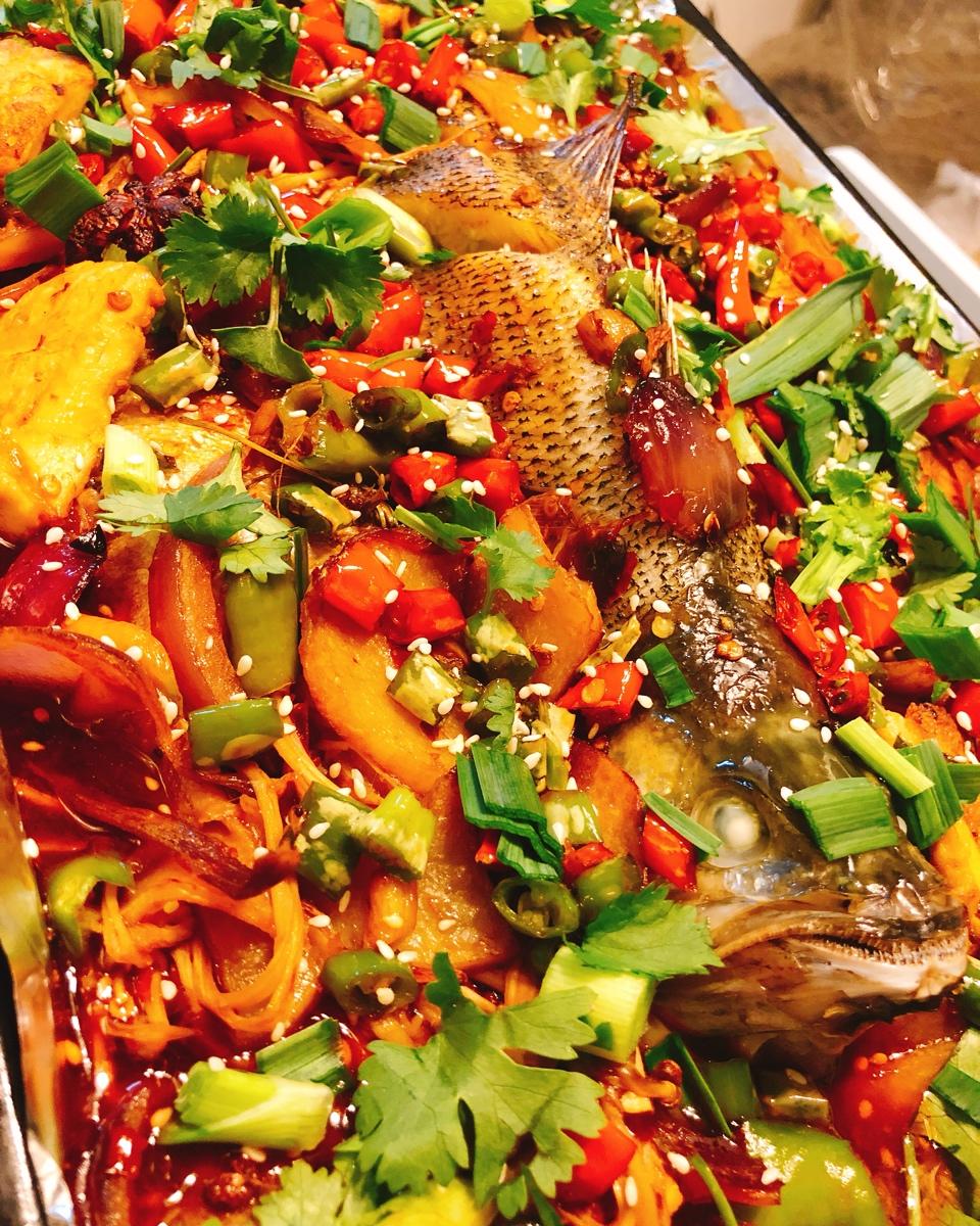 白零念做的绝代双骄——双椒鲜辣烤鱼