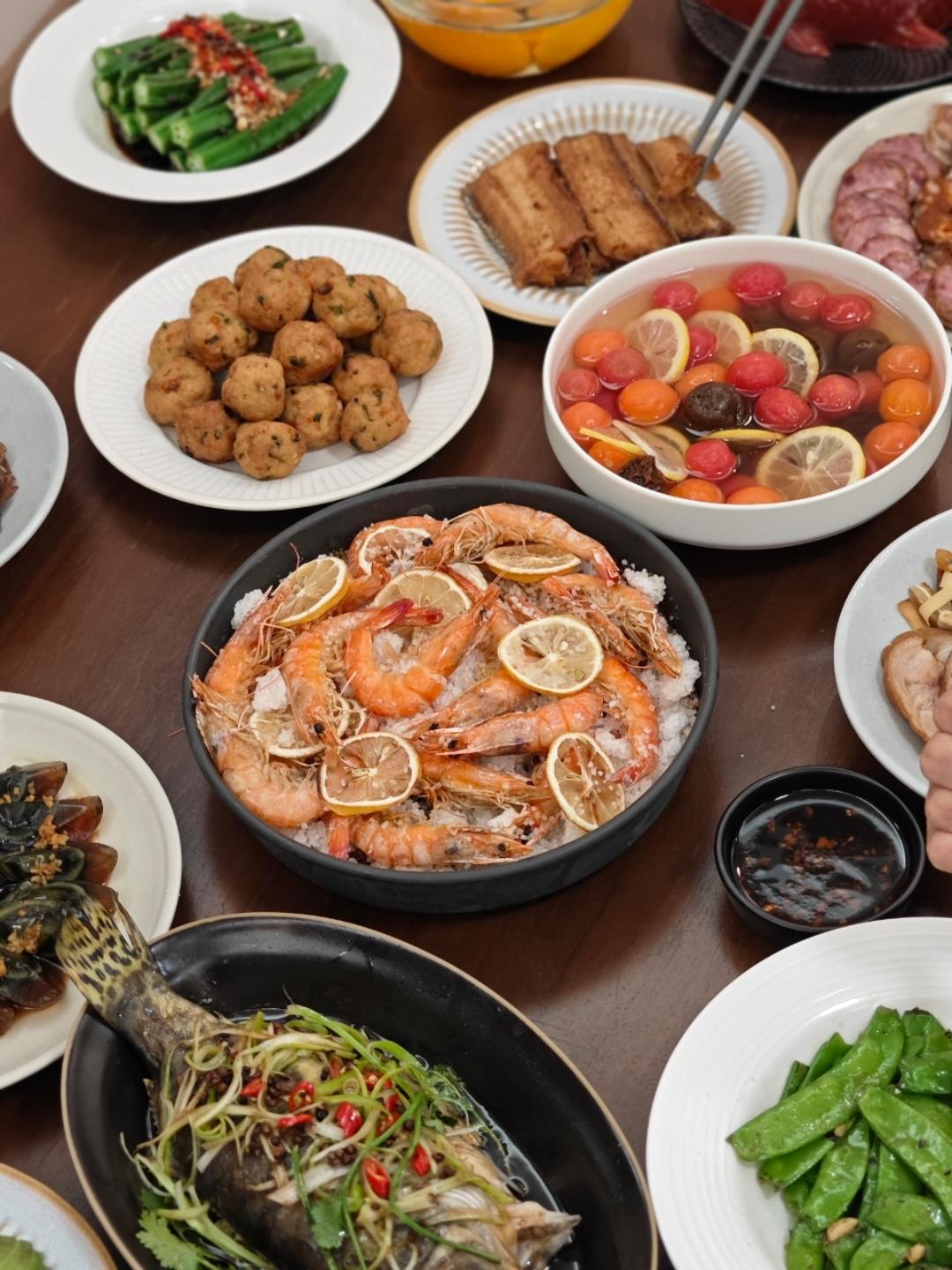 「盐焗大虾🦐」超简单又不伤锅的懒人烤箱盐焗法