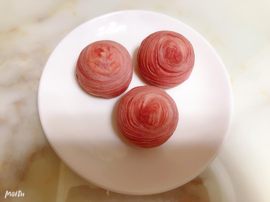 彩虹红豆酥