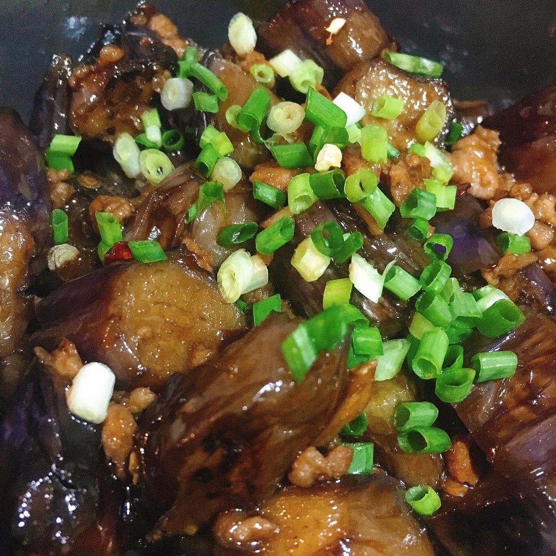 红烧肉沫茄子