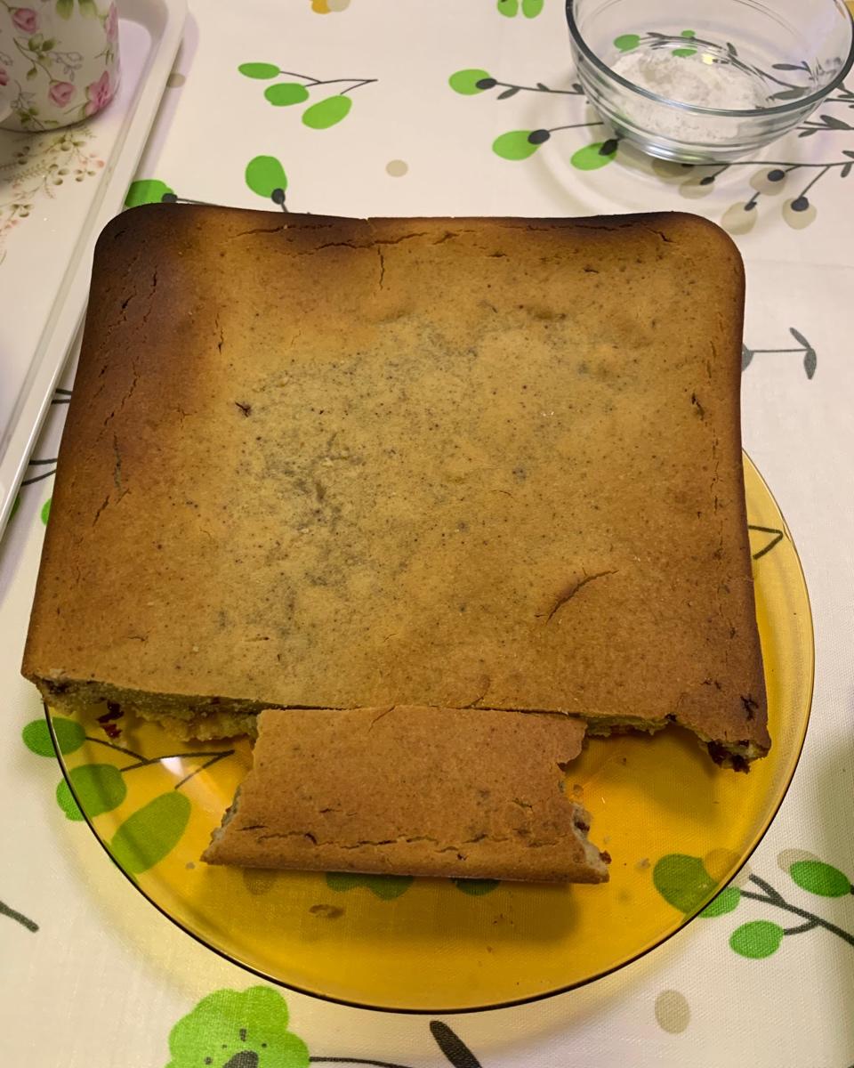 🔥无需揉面！酥到掉渣的蔓越莓烤年糕！