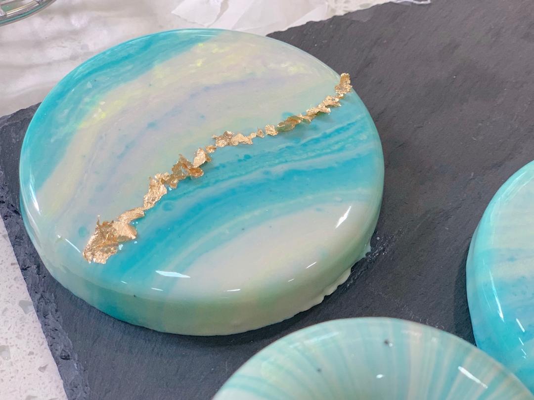 ［梦幻星空慕斯蛋糕］镜面蛋糕