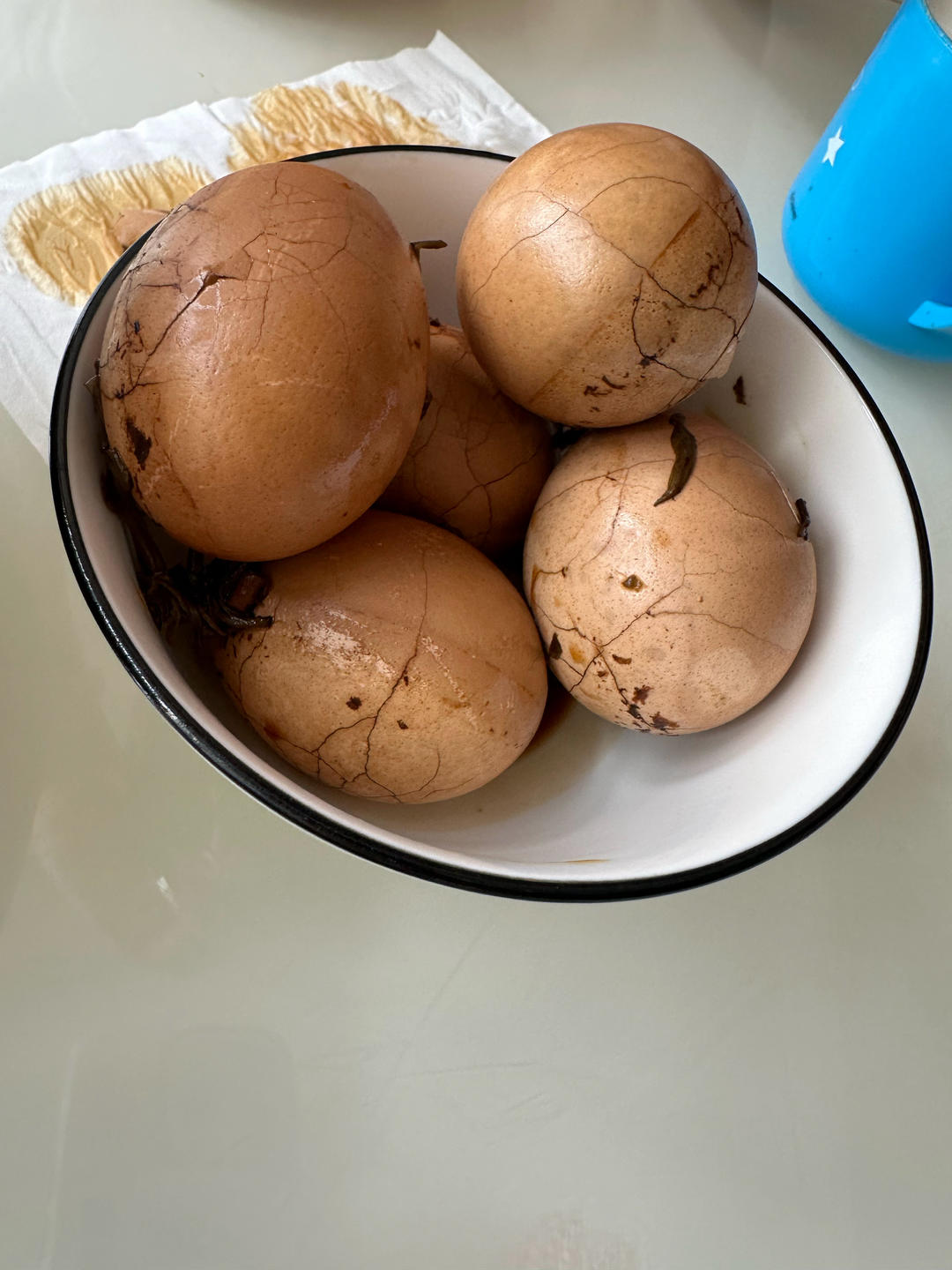 电饭煲煮五香茶叶蛋