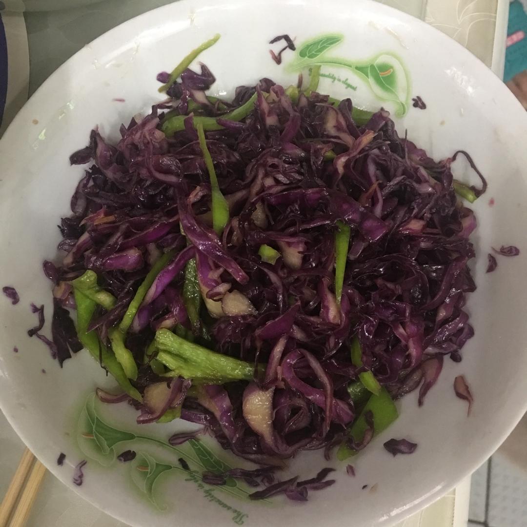 凉拌紫甘蓝