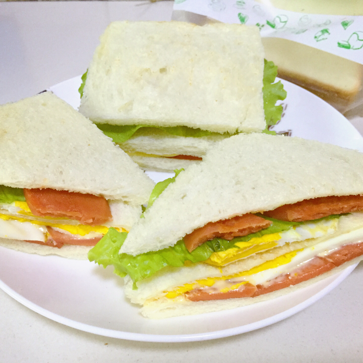 火腿芝士蛋三文治