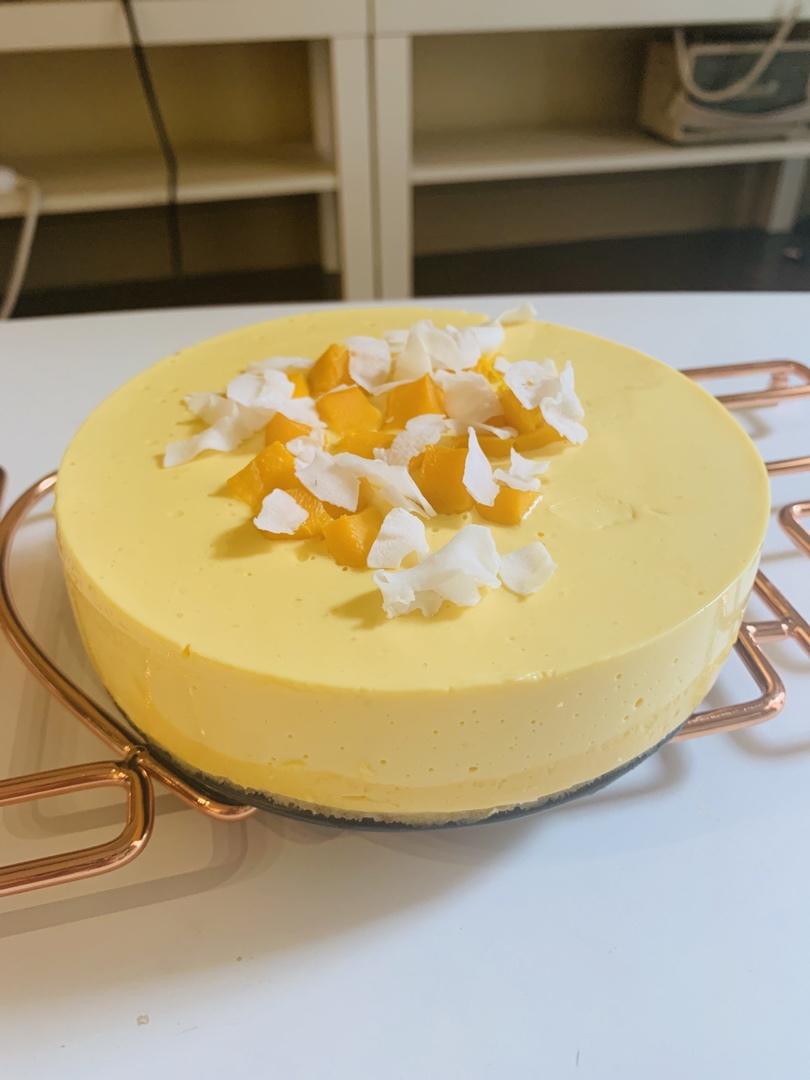 ㊙️无需烤箱❗️零失败芒果酸奶慕斯❗️入口即化