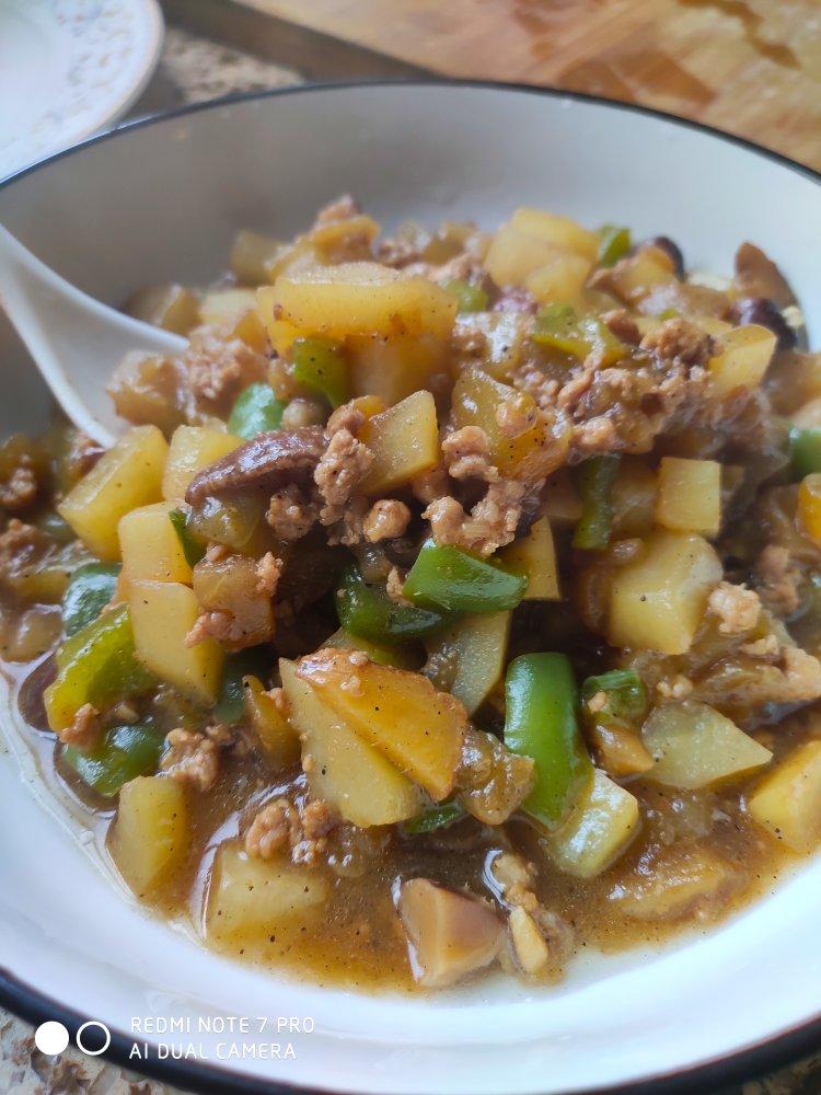🔥茄子土豆肉沫拌饭❗️好吃到爆