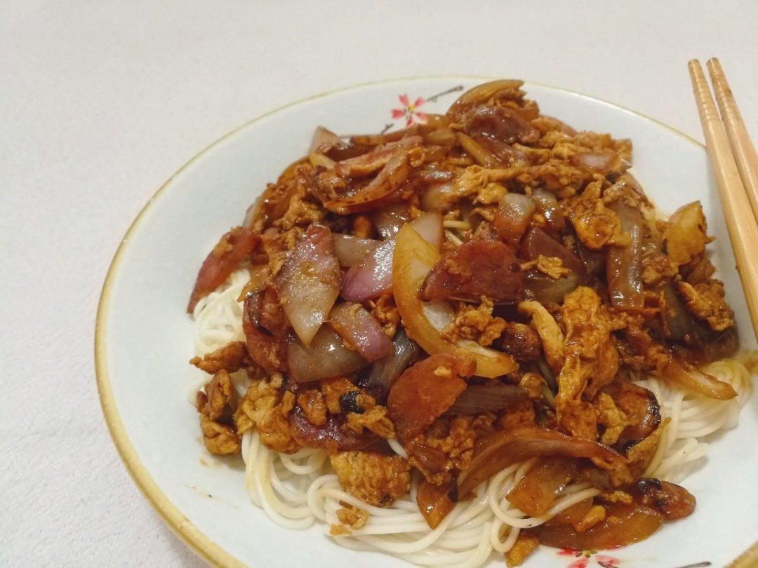 番茄鸡蛋盖浇面
