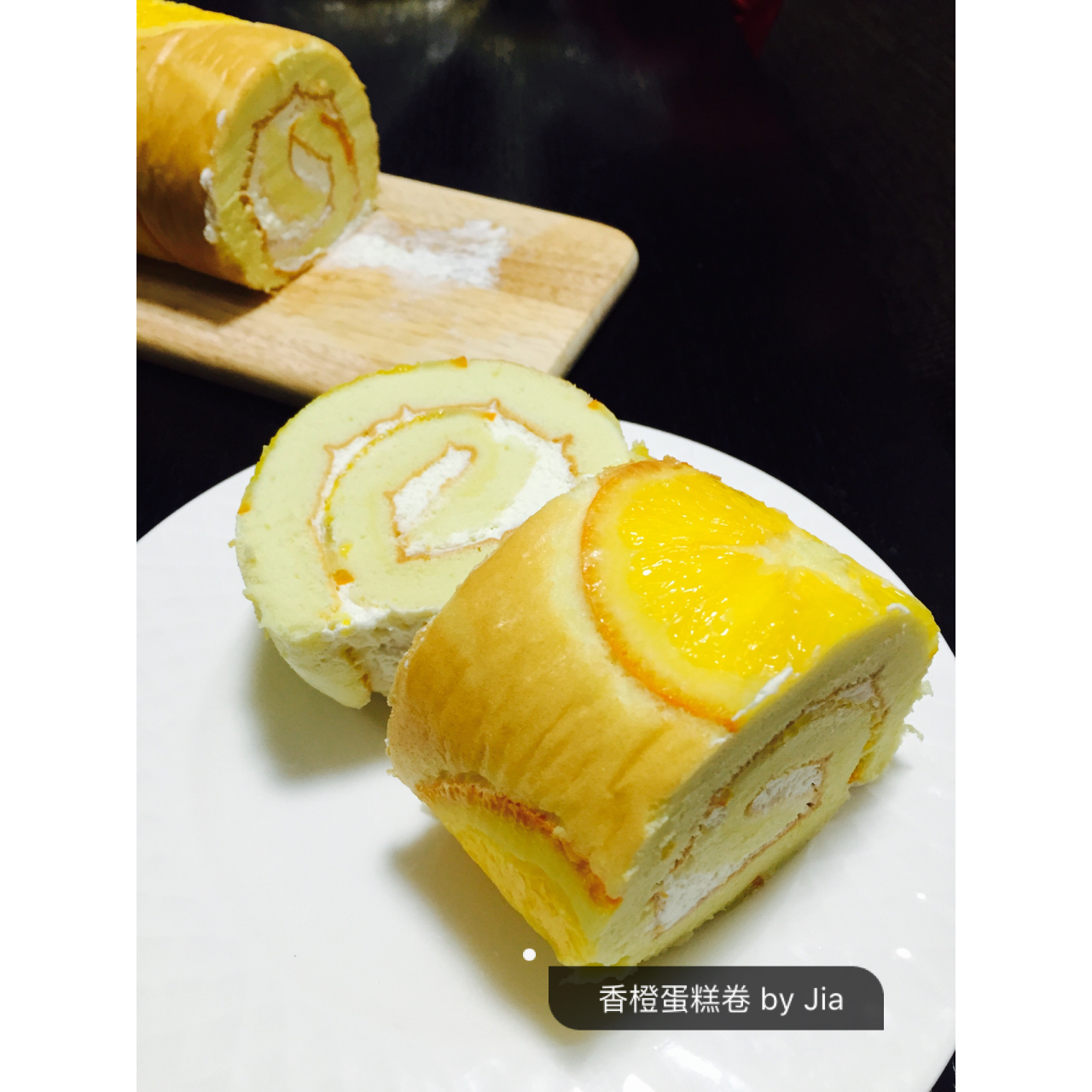 橙香蛋糕卷