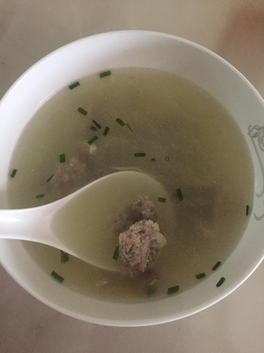 猪肚肉丸汤