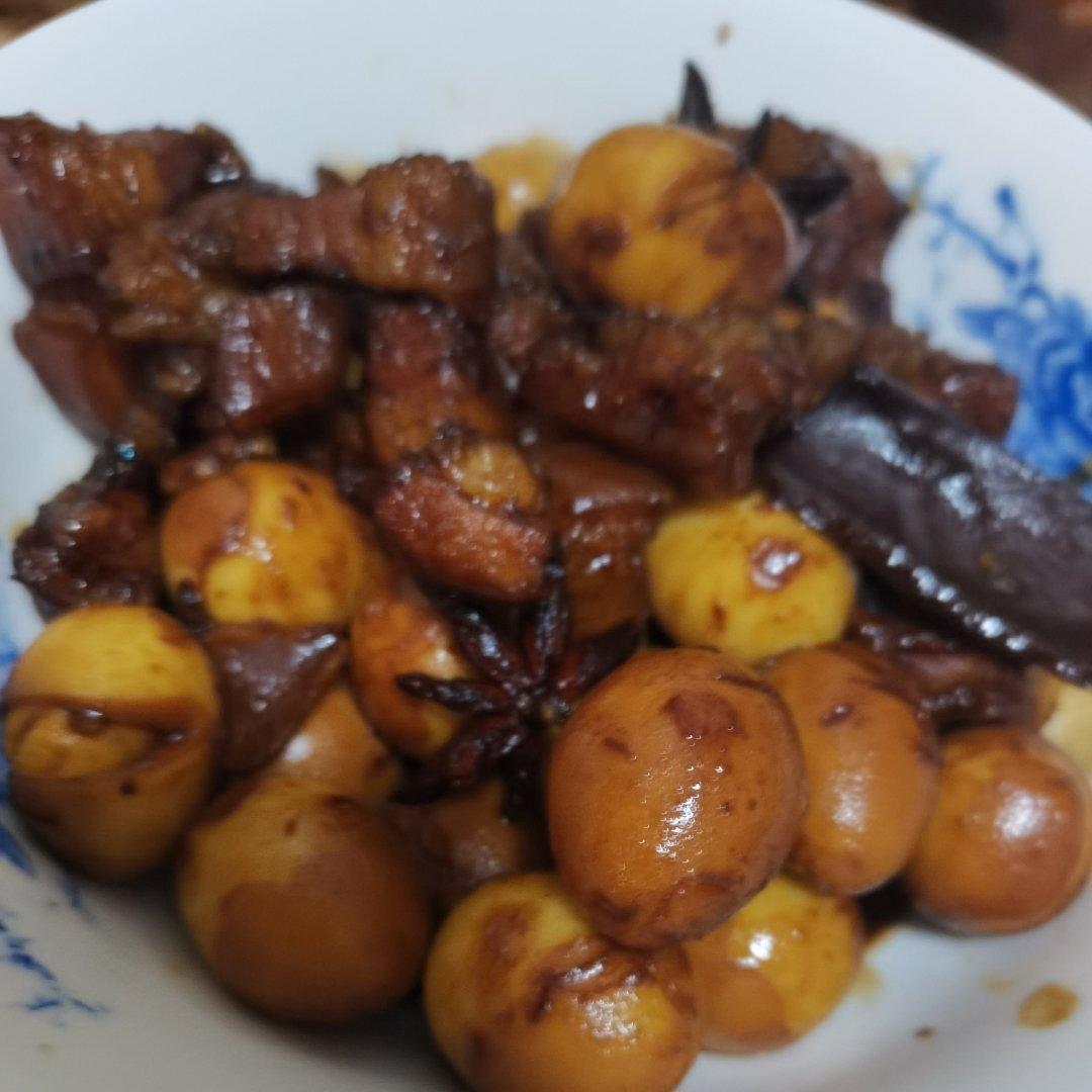 加了鹌鹑蛋后，这盘红烧肉，美味的逆天啦——鹌鹑蛋烧肉（孔瑶食谱）