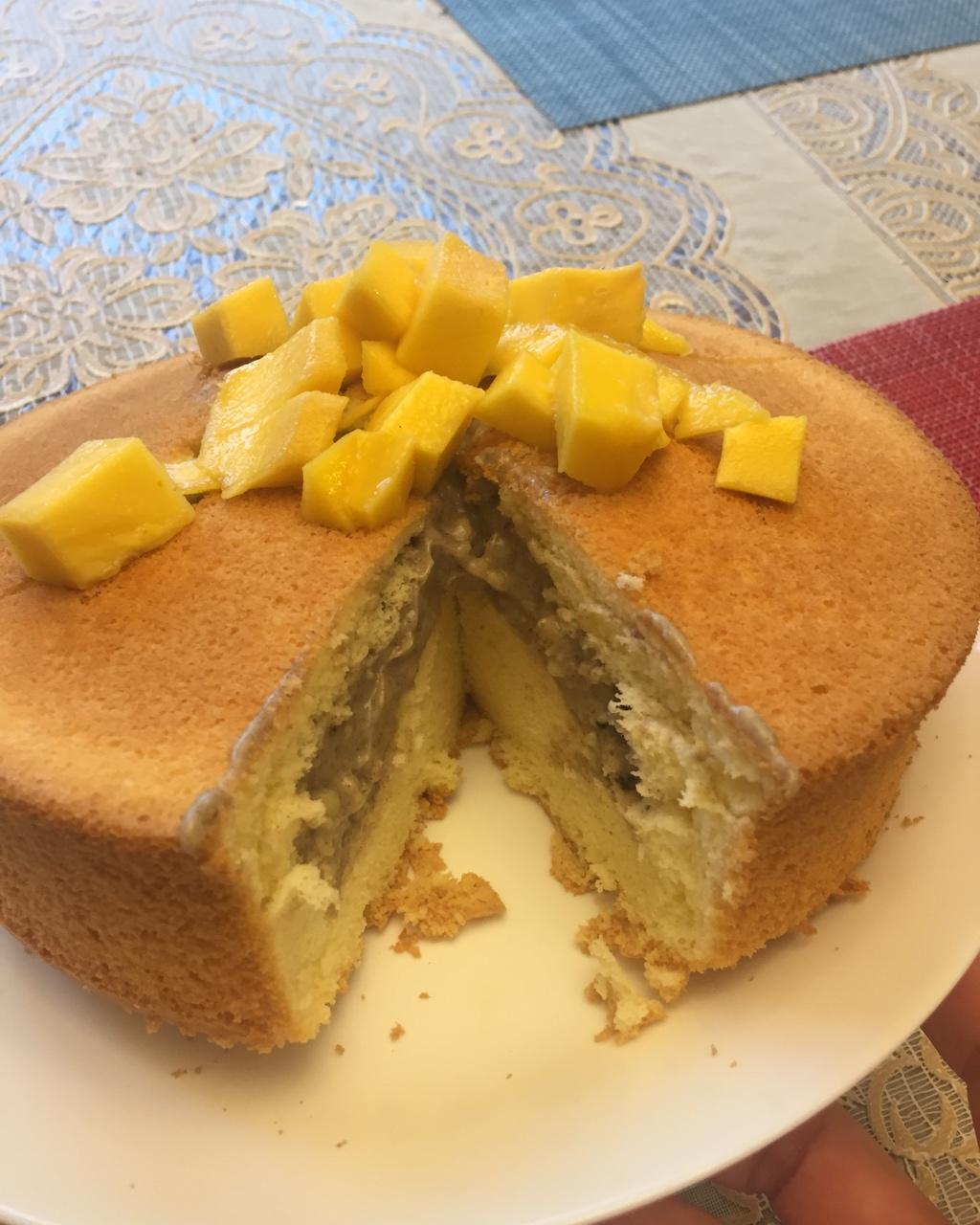 摩卡戚风+咸口奥利奥流心蛋糕（晓廷香草流心版）