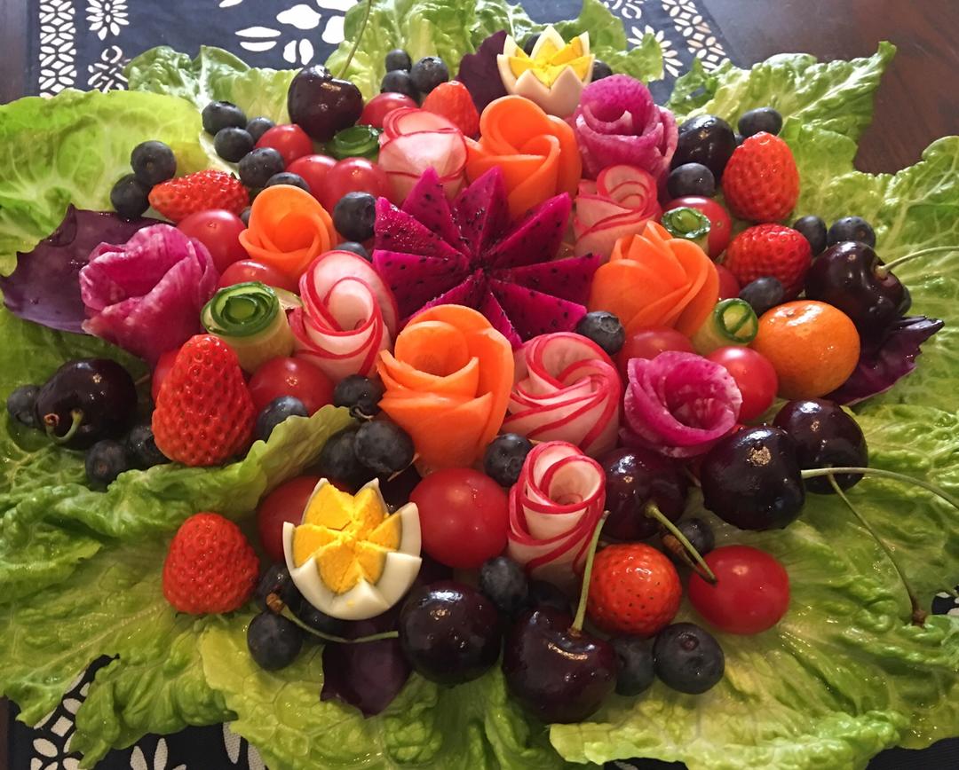 创意水果盘的做法