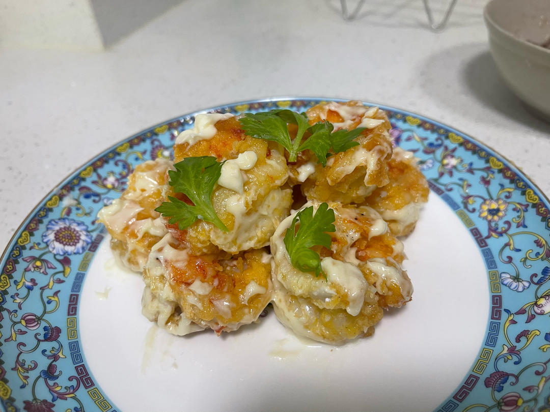 柏悦平替版芥末虾球