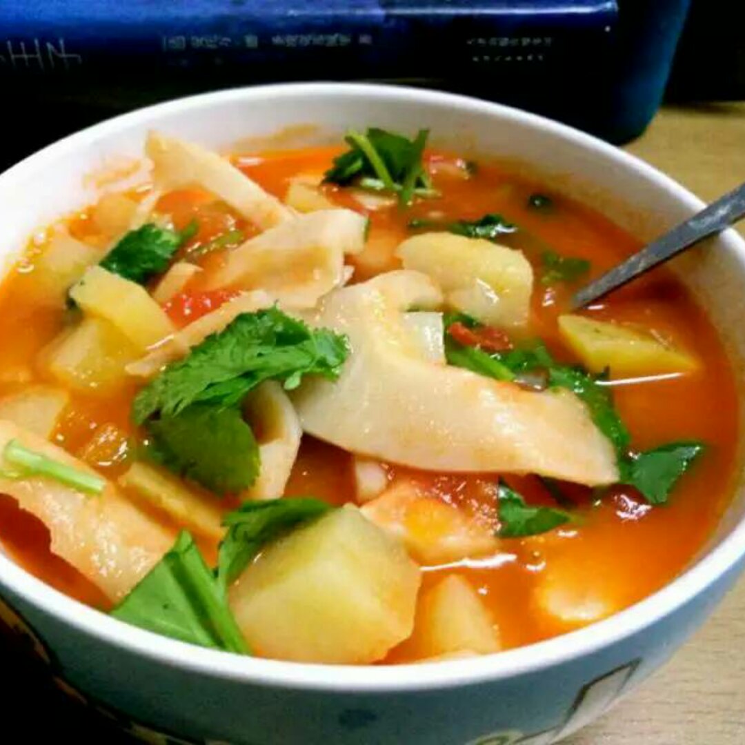 西红柿土豆咸笋汤【电影终极版】