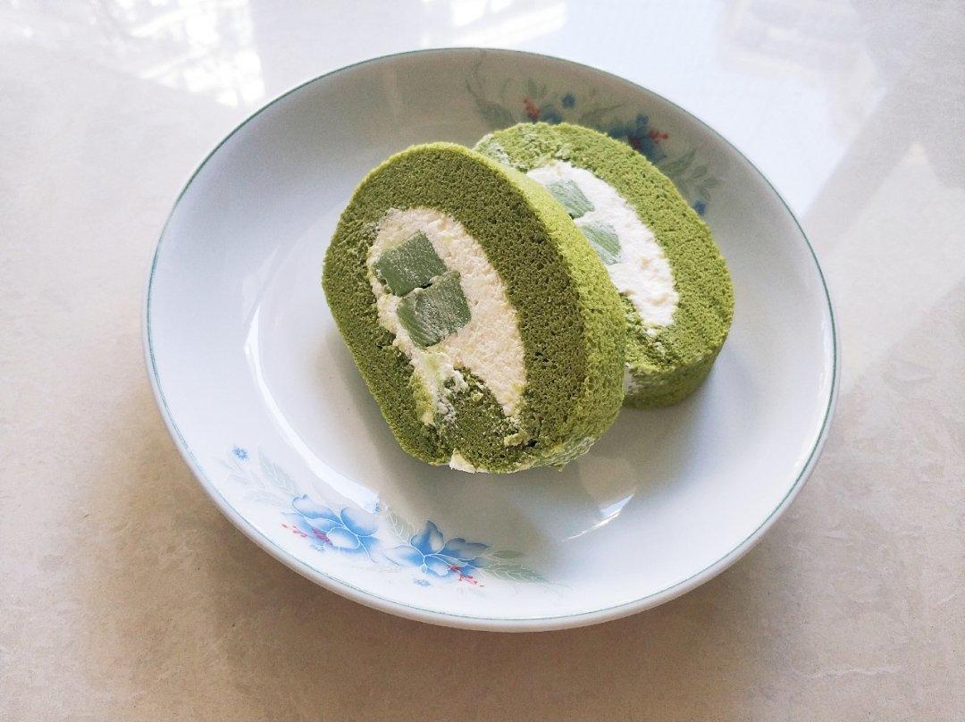 抹茶蜜豆蛋糕卷
