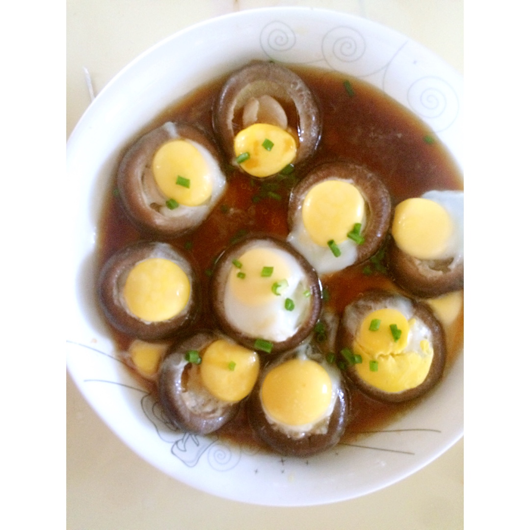 美观简单的香菇蒸蛋