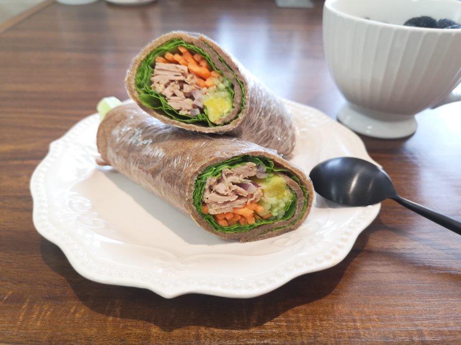 全麦煎饼卷一切