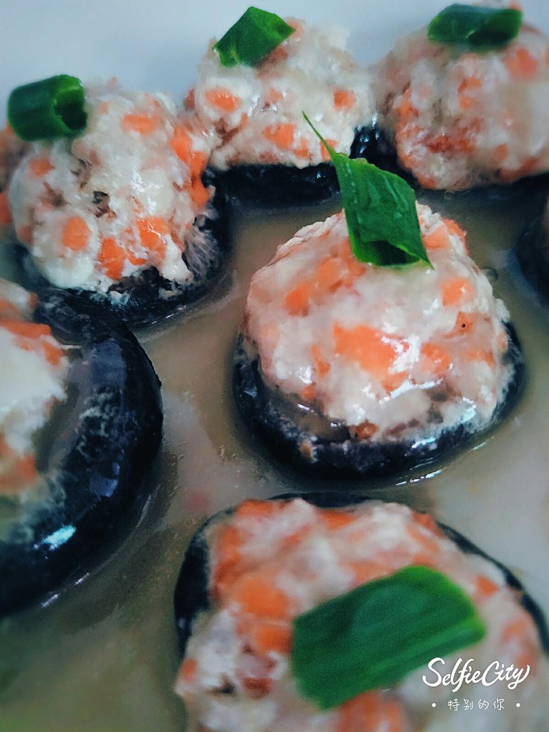 豆腐肉末酿香菇