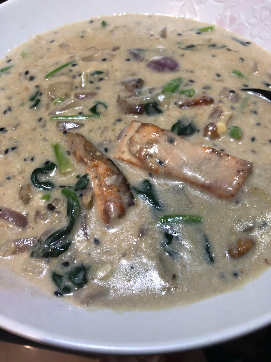 Brunch&一人食｜低卡版奶油菠菜三文鱼｜Creamy Salmon✨