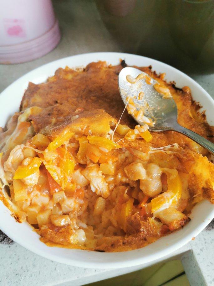 番茄鸡肉浓情焗饭【两人份】