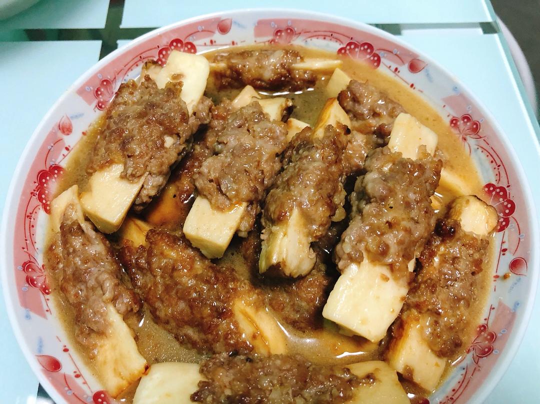 杏鲍菇酿肉卷