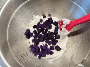 软糯香甜‼️紫薯芋泥雪媚娘‼️隔夜也不硬的做法 步骤3